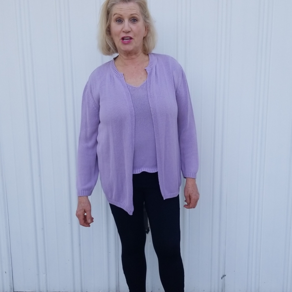 Italian lavender sweater set